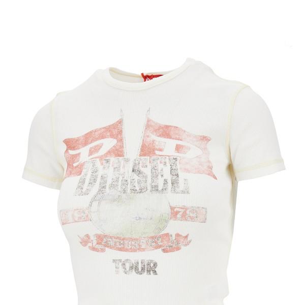 DIESEL Short Sleeve T-Shirt Women’s Cotton Crewneck Black