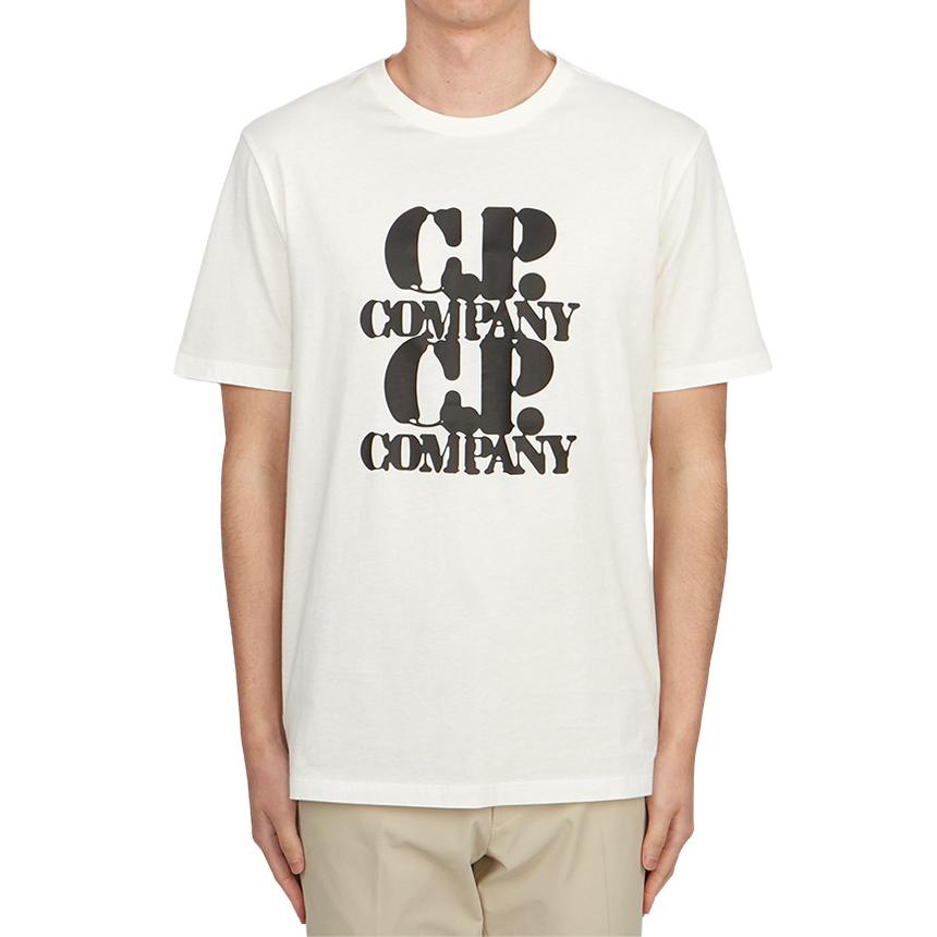 CP Company Men’s Short Sleeve T-Shirt White Cotton