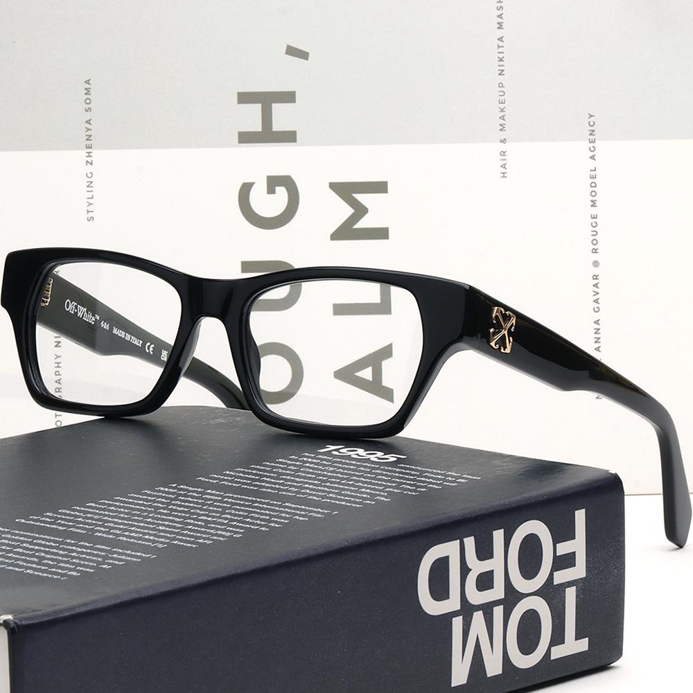 OFF WHITE Unisex Acetate Square Fashion Eyeglass Frames OERJ07E 1000 STYLE 7