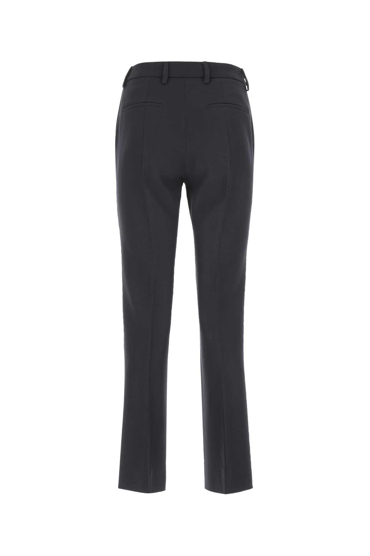 PRADA Black Wool Classic Trousers