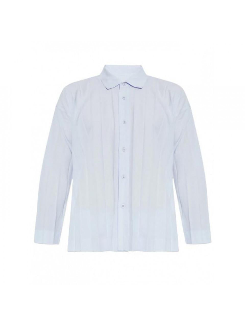 Issey Miyake Homme Plisse Edge Ensemble Pleated Long Sleeve Shirt