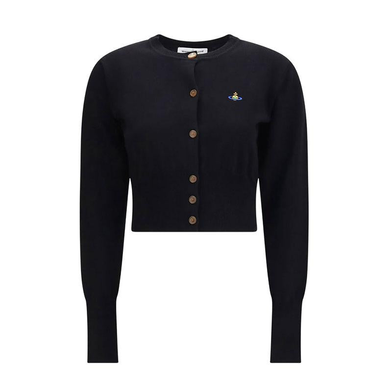 Vivienne Westwood Bea Cropped Cardigan Black