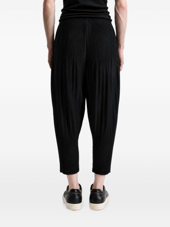 Issey Miyake Homme Plissé Suit Pants Men’s Classic Trouse HP68JF553 15 BLACK DOM