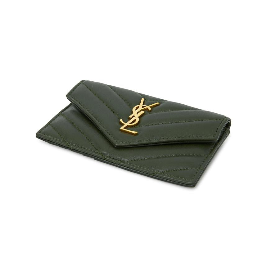 Saint Laurent Cassandra Fragment Women’s Leather Card Holder 612808 AAA44 3189