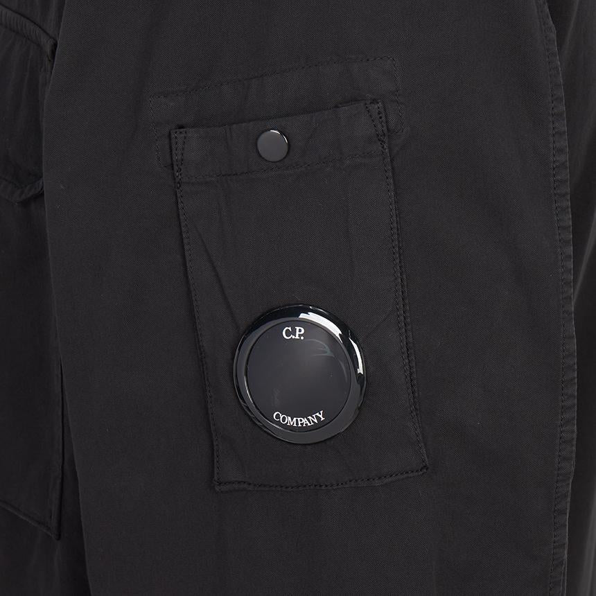 CP Company Men’s Overshirt Jacket Black Cotton Ripstop Jacket