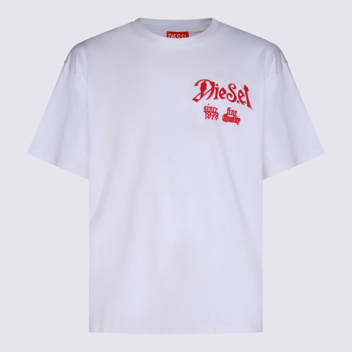 DIESEL Short Sleeve Cotton T-Shirt Black Men’s