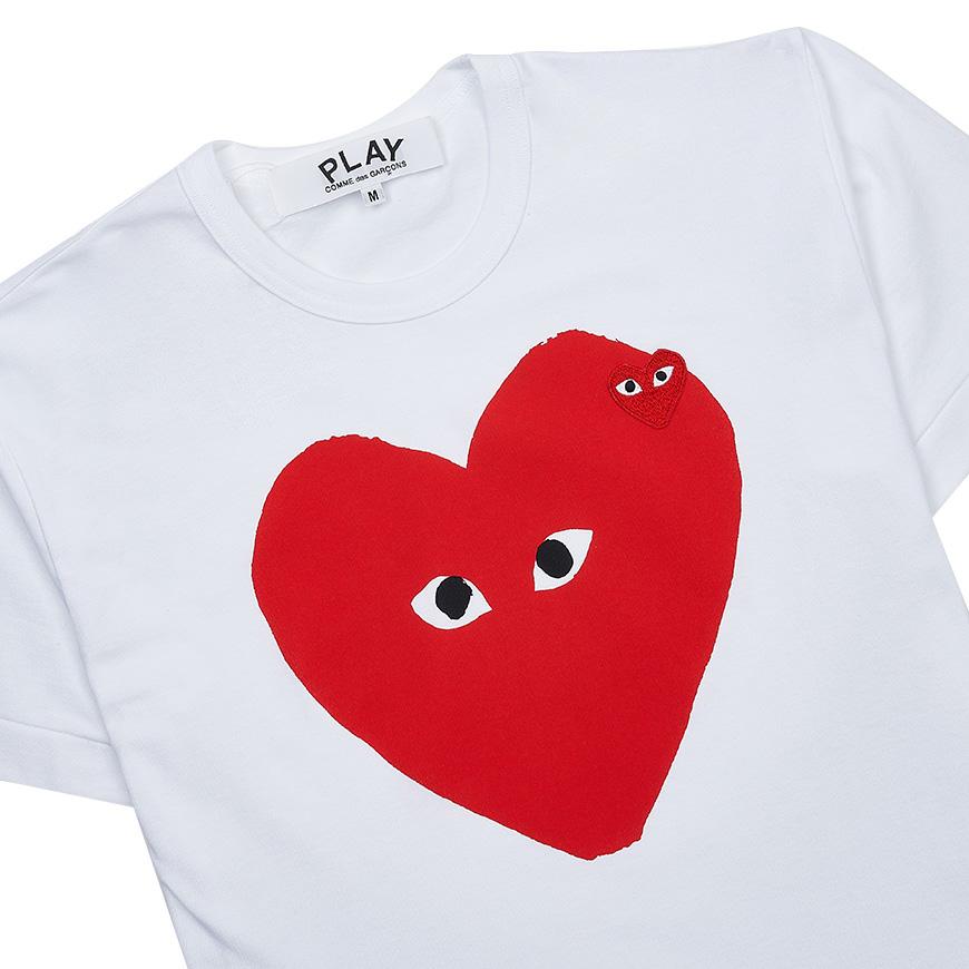 Comme des Garcons Unisex Short Sleeve T-Shirt AX T220 051 WHITE