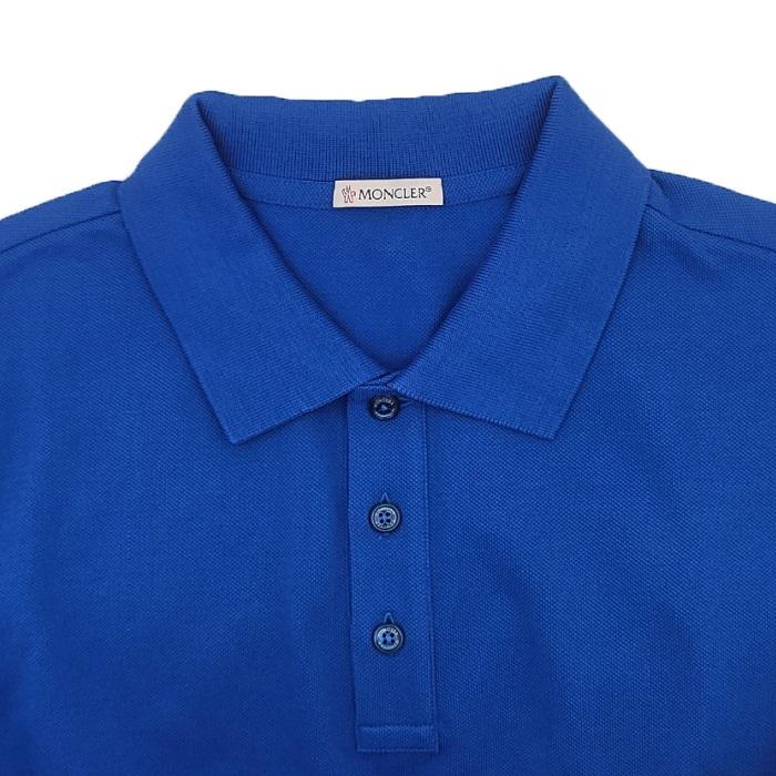 Moncler Arm Logo Patch Hidden Collar Short Sleeve T-Shirt 8A70510 84556 708