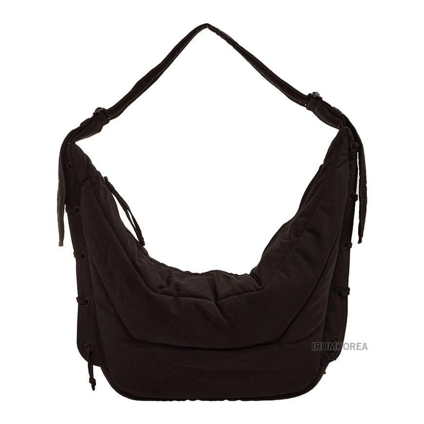 Lemaire Unisex Large Soft Shoulder Bag Brown Leather Crossbody