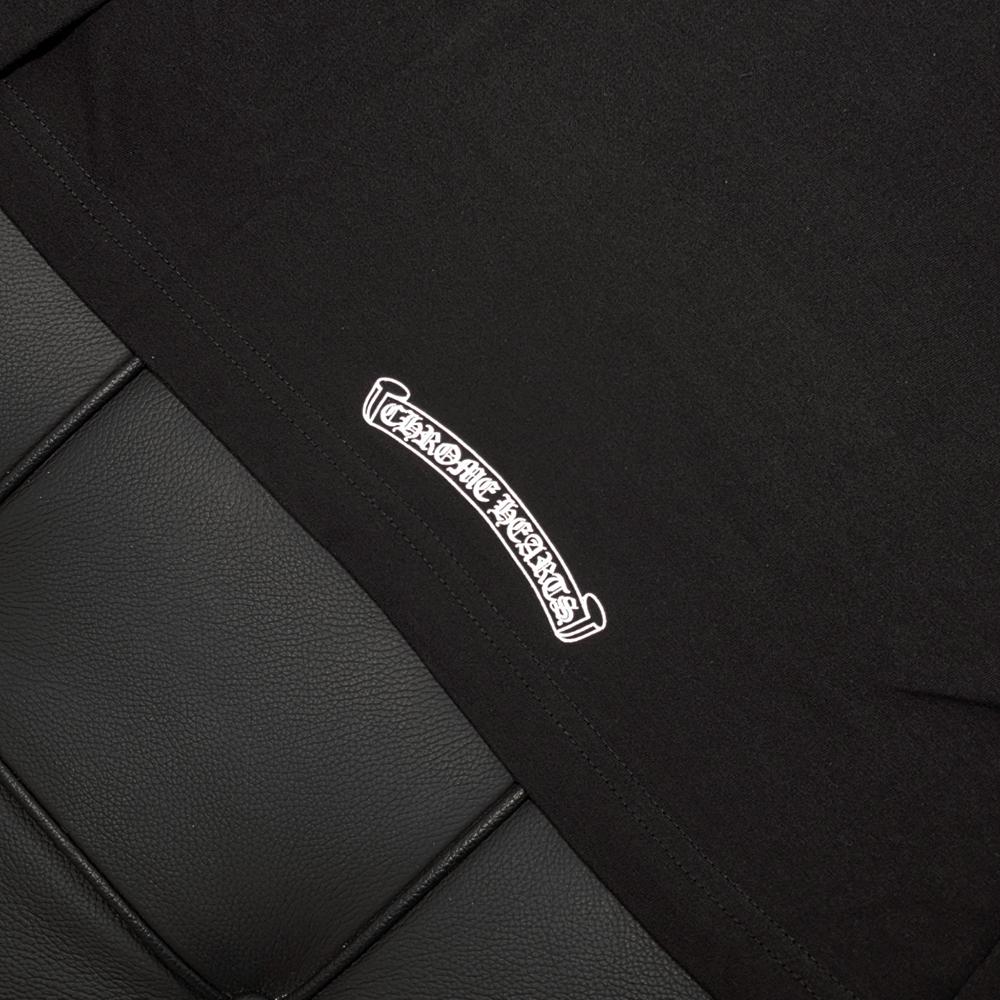 Chrome Hearts Black Long Sleeve Pocket Crewneck T-Shirt with Script Logo