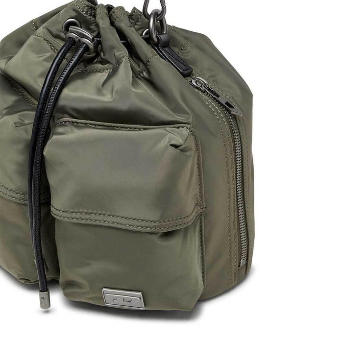 DIESEL Multi-Pocket Unisex Shoulder Crossbody Bag Navy Canvas
