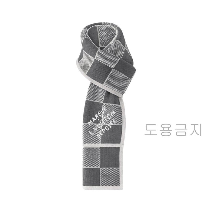 Louis Vuitton Damier Heritage Black Men’s Scarf M92664