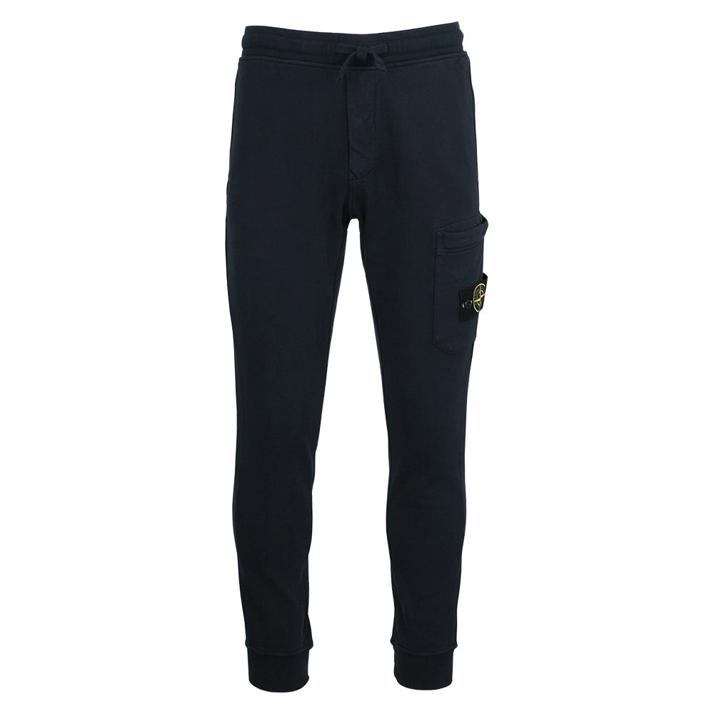STONE ISLAND Cotton Fleece Jogger Sweatpants Men Black