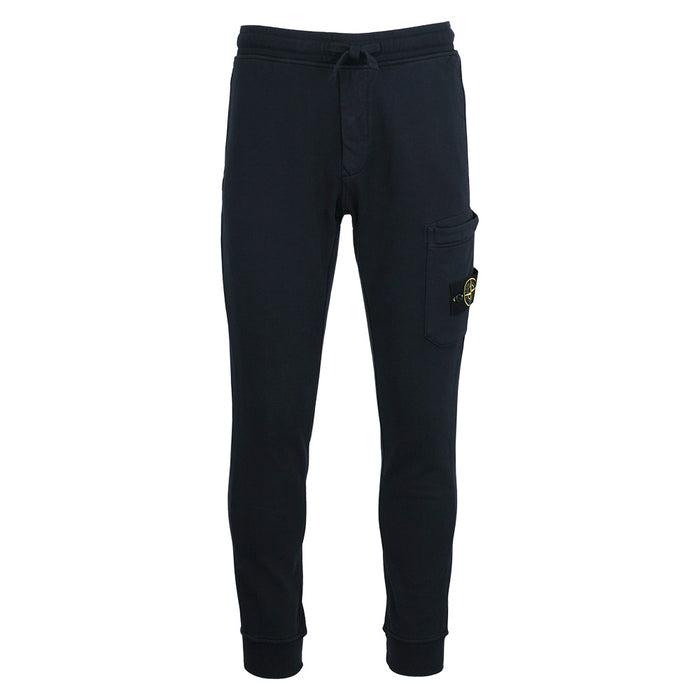 STONE ISLAND Cotton Fleece Jogger Sweatpants Men Black