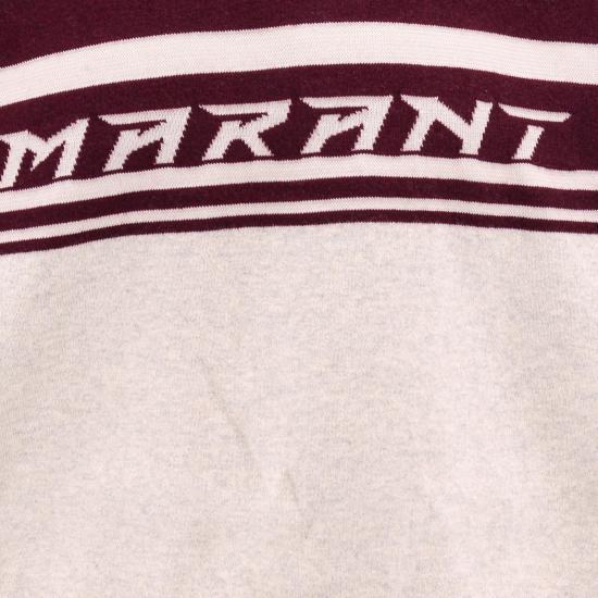Isabel Marant Dark Plum Wool Blend Crewneck Sweater for Men