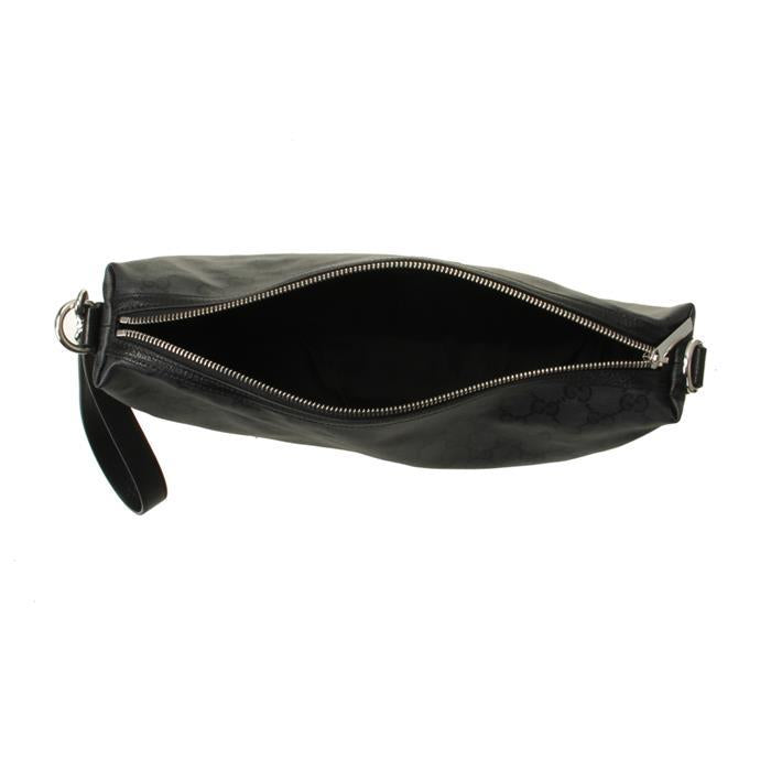 GUCCI Essence Classic Medium Crossbody Bag Black Leather