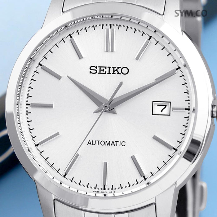 Seiko Classic Round Silver Dial 100m Water Resistant Automatic Men’s Me SRPH85K1