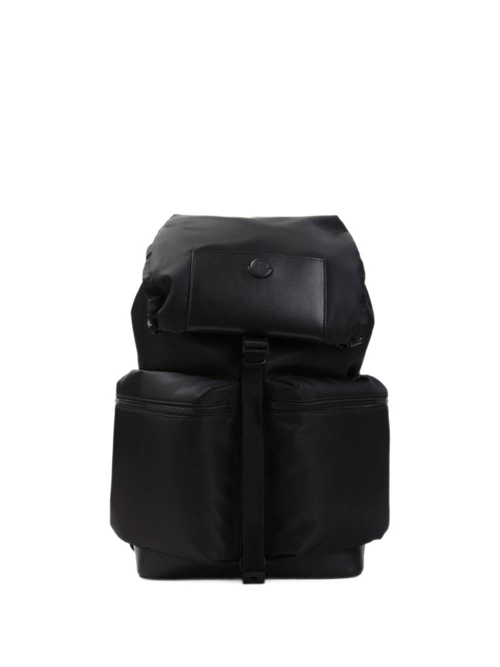 Moncler Black Nylon Backpack for Men