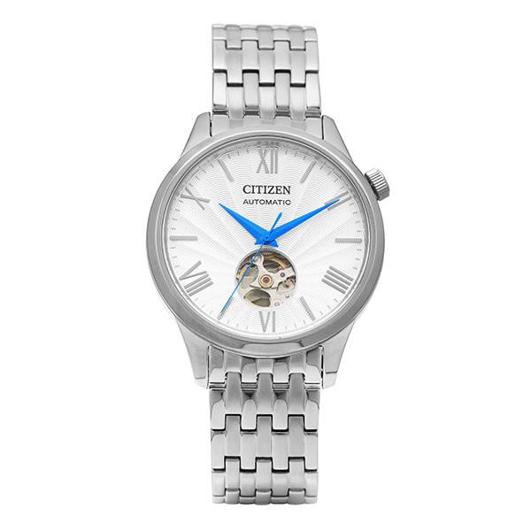 CITIZEN Silver Stainless Steel Automatic Watch Men’s Analog Wristwatc NH9130 84A