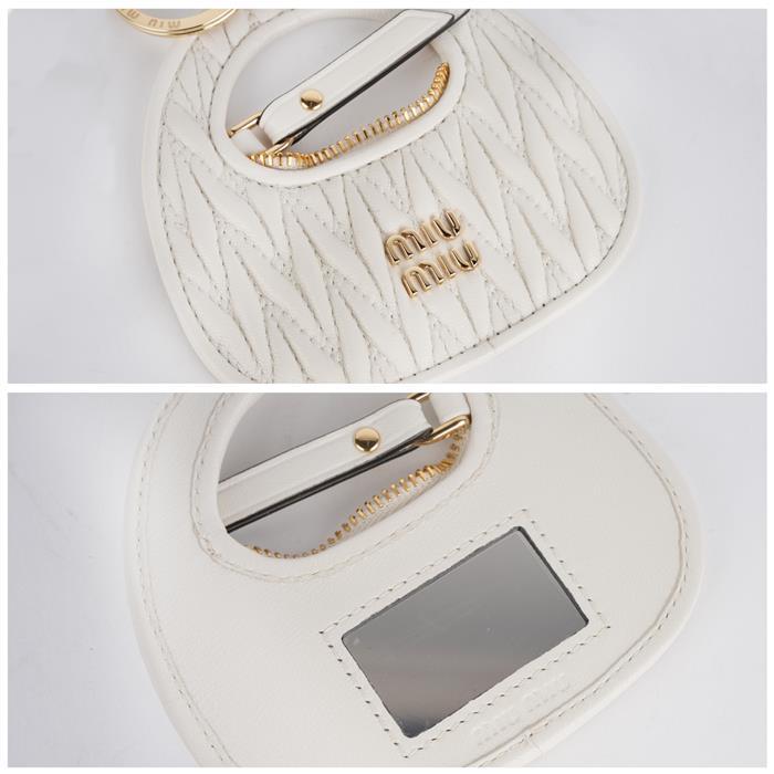 Miu Miu Wander Leather Keyring 5TL357 2CWB F0009