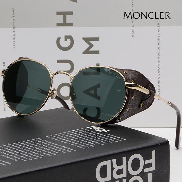 Moncler Polarized Sunglasses ML0182 32R with Leather Strap