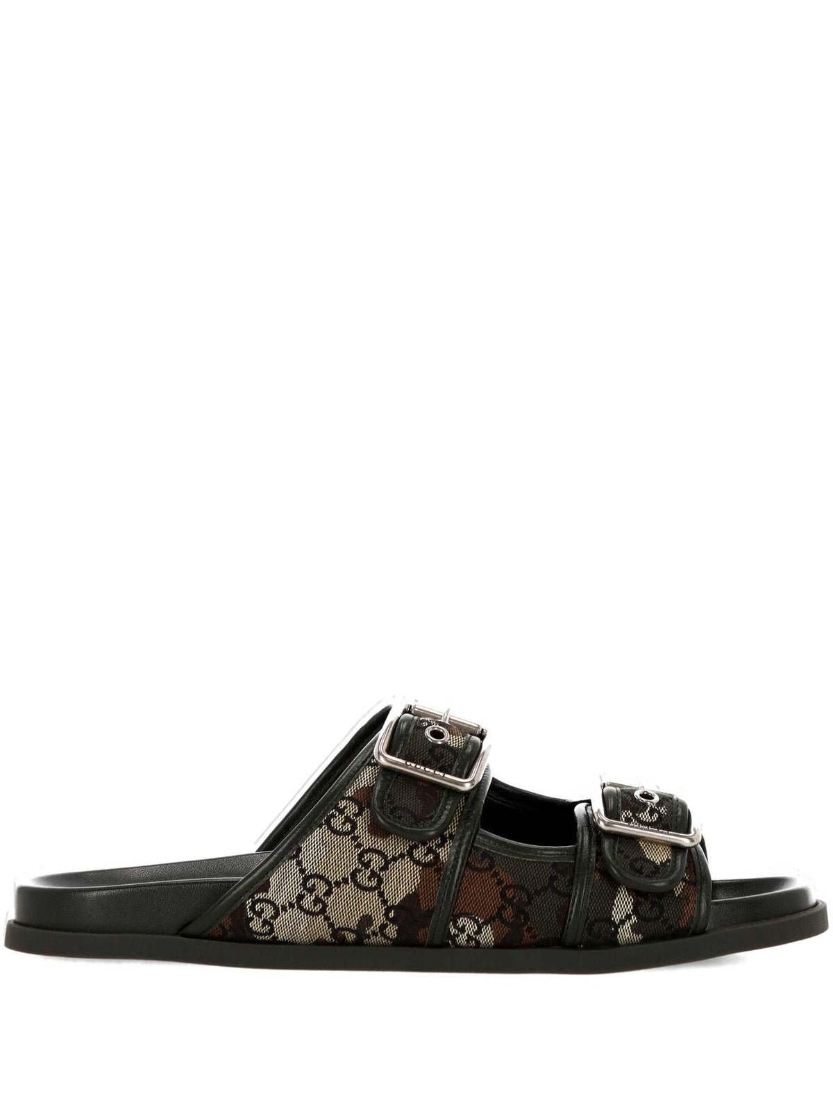 GUCCI Leather Sandals Men’s Black Slides