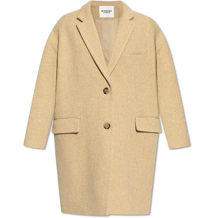 Isabel Marant LIMIZA Wool Coat 24FW Brown Women’s