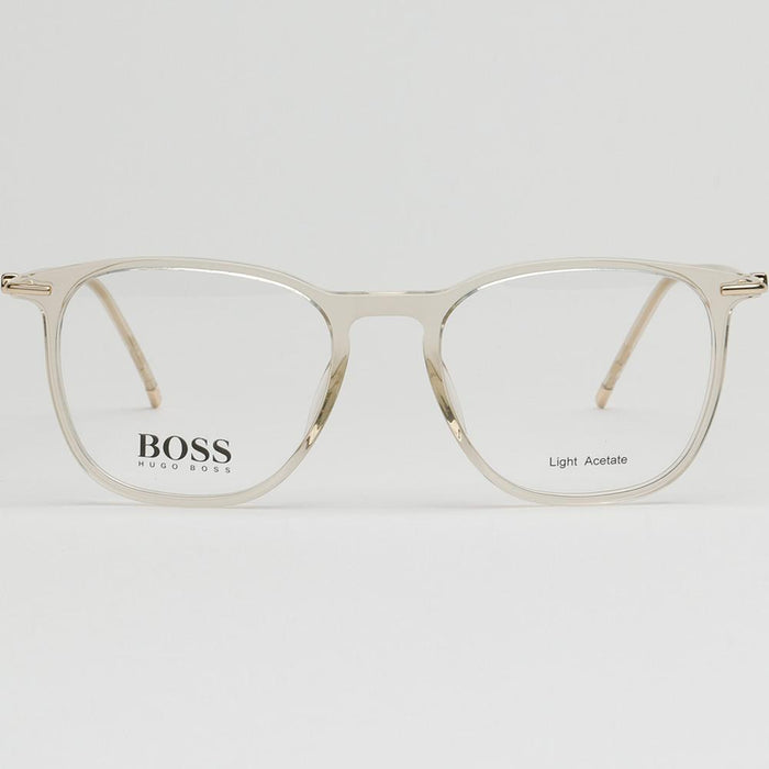HUGO BOSS Brown Transparent Acetate Eyeglass Frames Unisex BOSS1313 IXE
