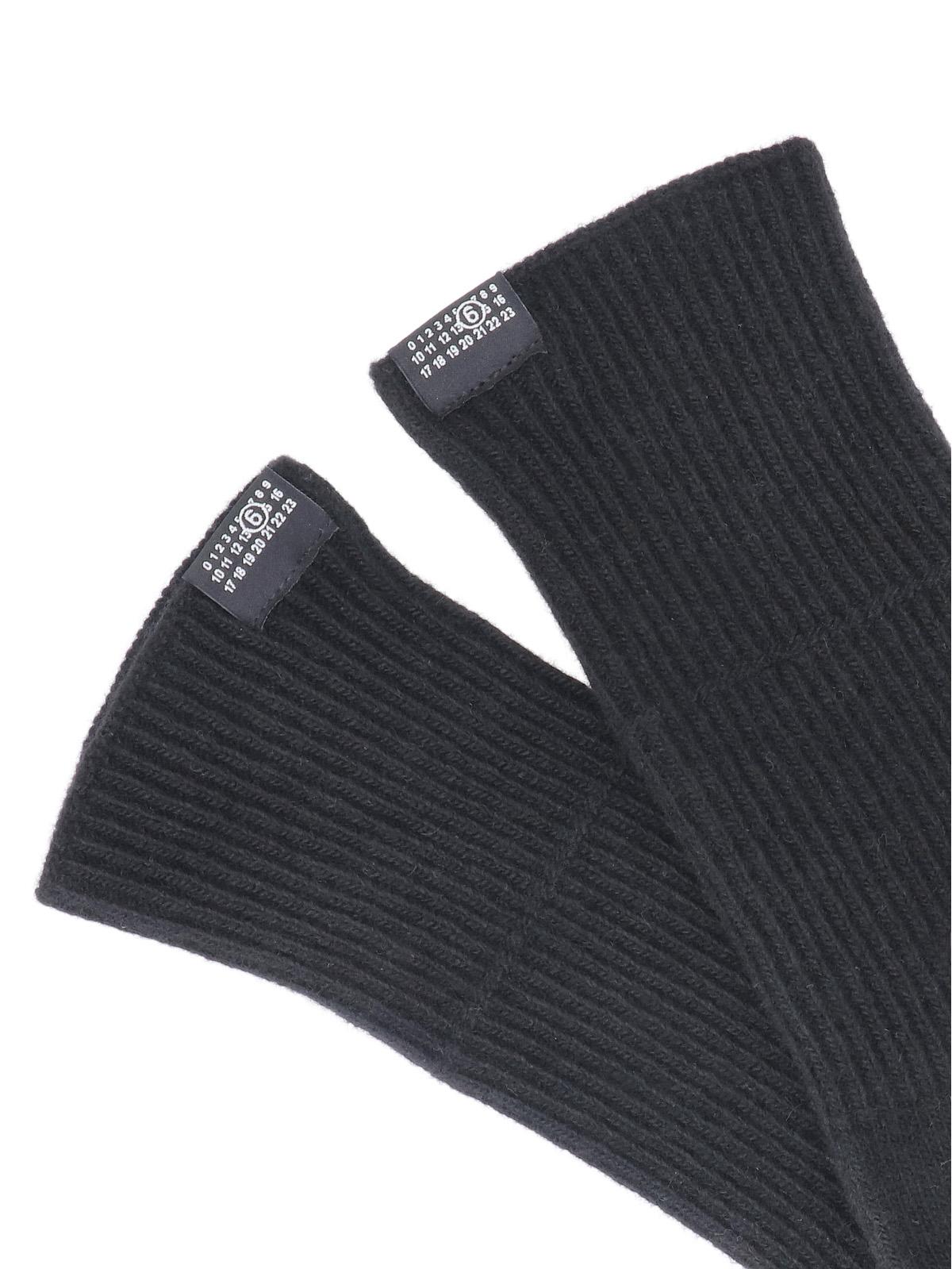 Maison Margiela Leather Gloves Women’s White Accessories
