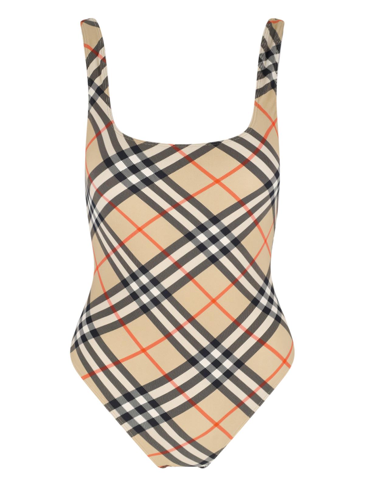 BURBERRY Black Monogram One-Piece Swimsuit