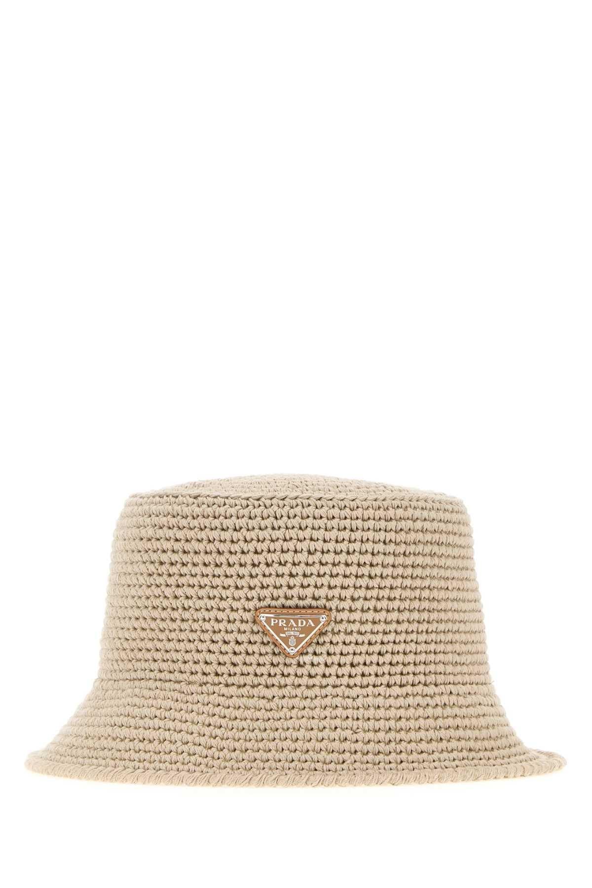PRADA Nylon Bucket Hat for Men Black
