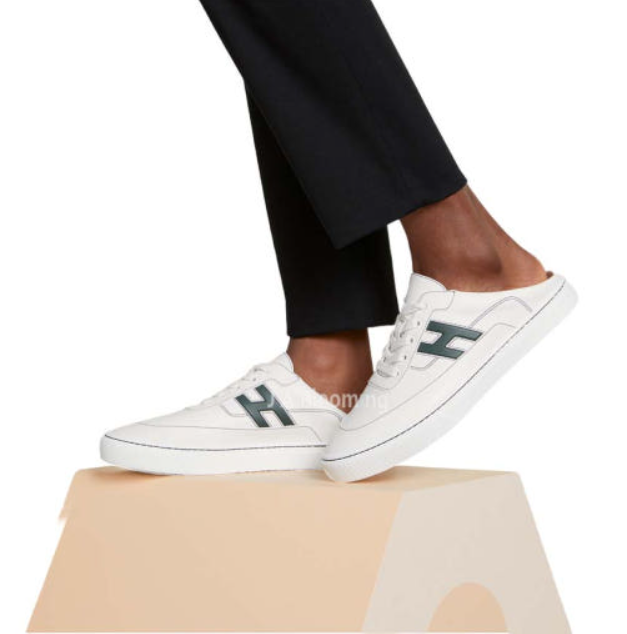 HERMES Men’s Keep Sneaker Low-Top Shoes H251913ZH14425