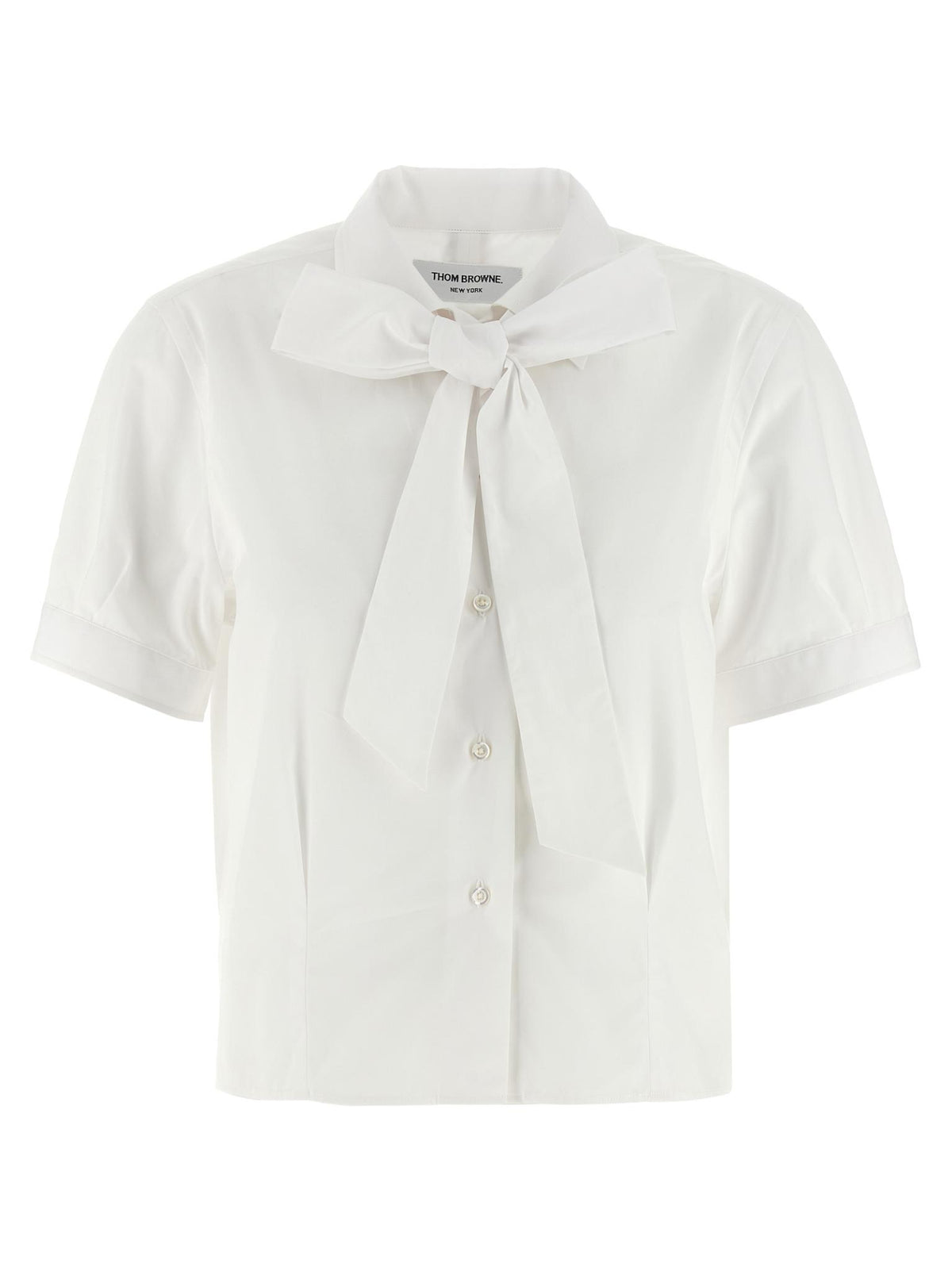 THOM BROWNE White Short Sleeve Shirt