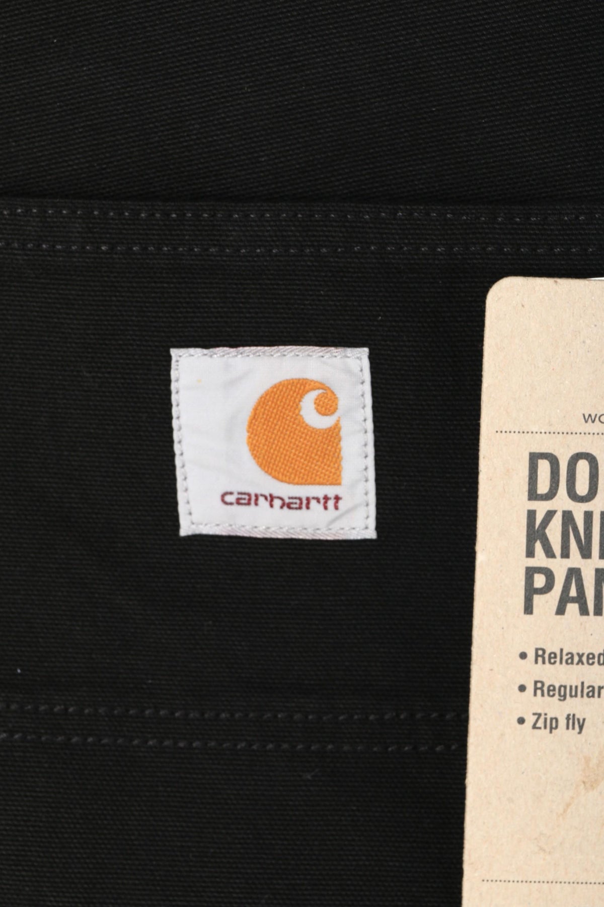 CARHARTT WIP Dearborn Canvas Double Knee Pants Black Rinsed I0315018902