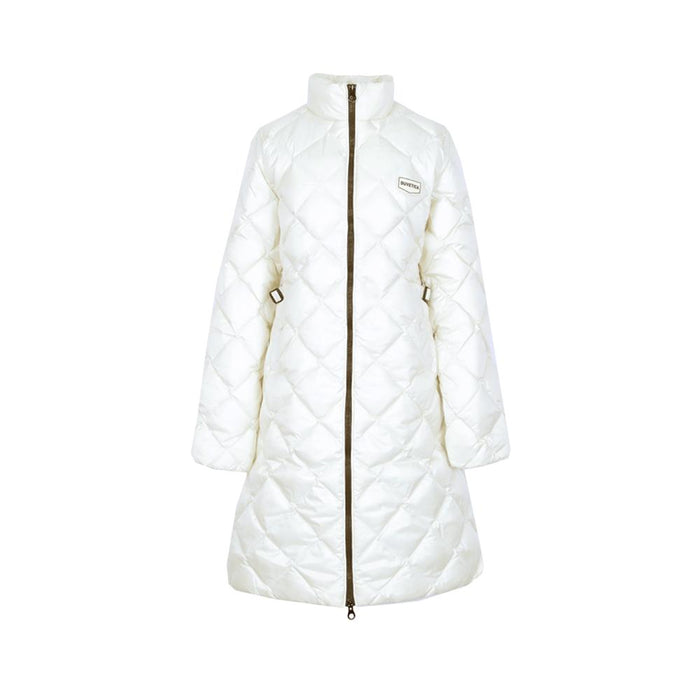 Duvetica Beige Quilted Long Down Puffer Jacket VDDJ00225K0001 BGL