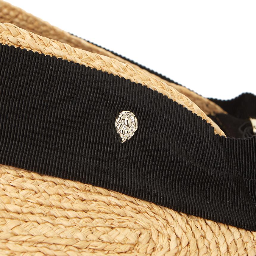 HELEN KAMINSKI Sabina Women’s Visor Cap HAT51251 NATURAL BLACK