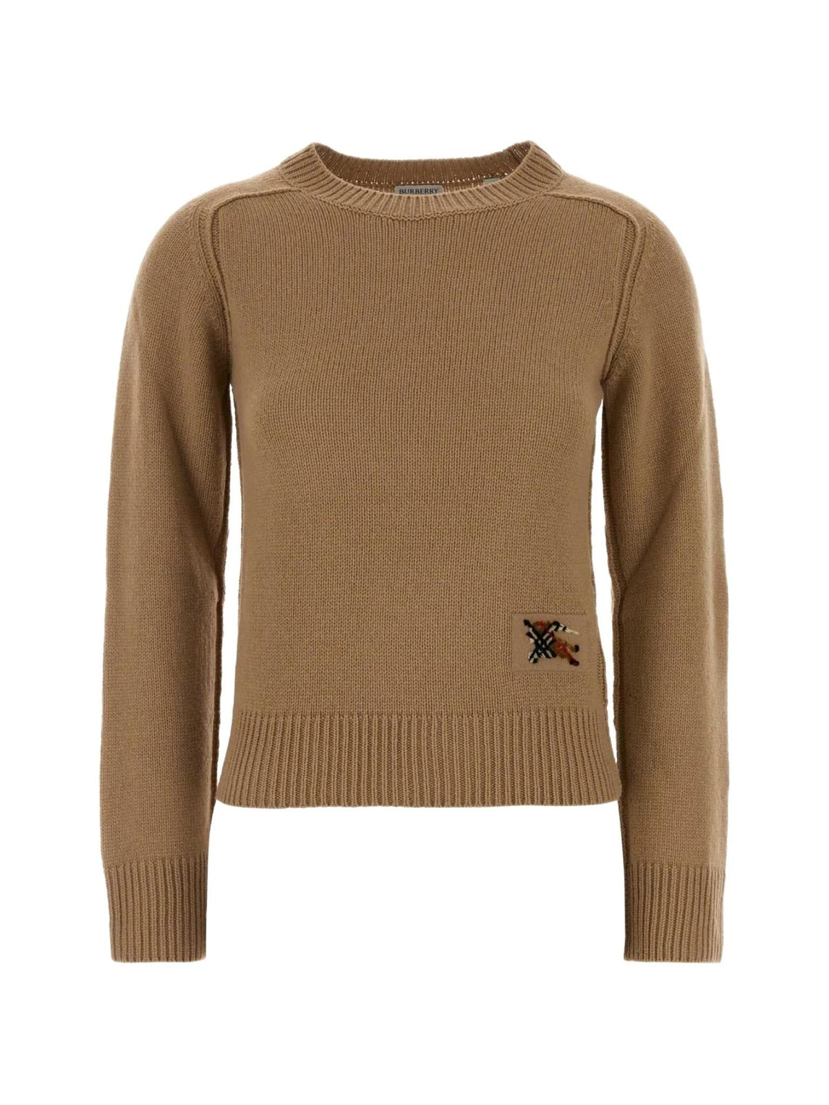 BURBERRY Wool Round Neck Knit Sweater for Women