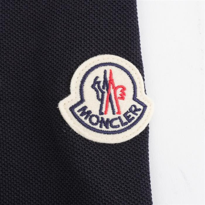 Moncler Logo Patch Polo Shirt for Men Navy