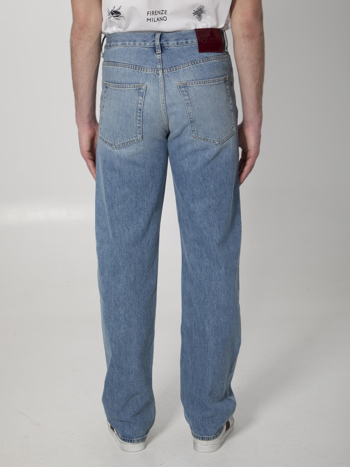 GUCCI Blue Denim Jeans Men's Pants