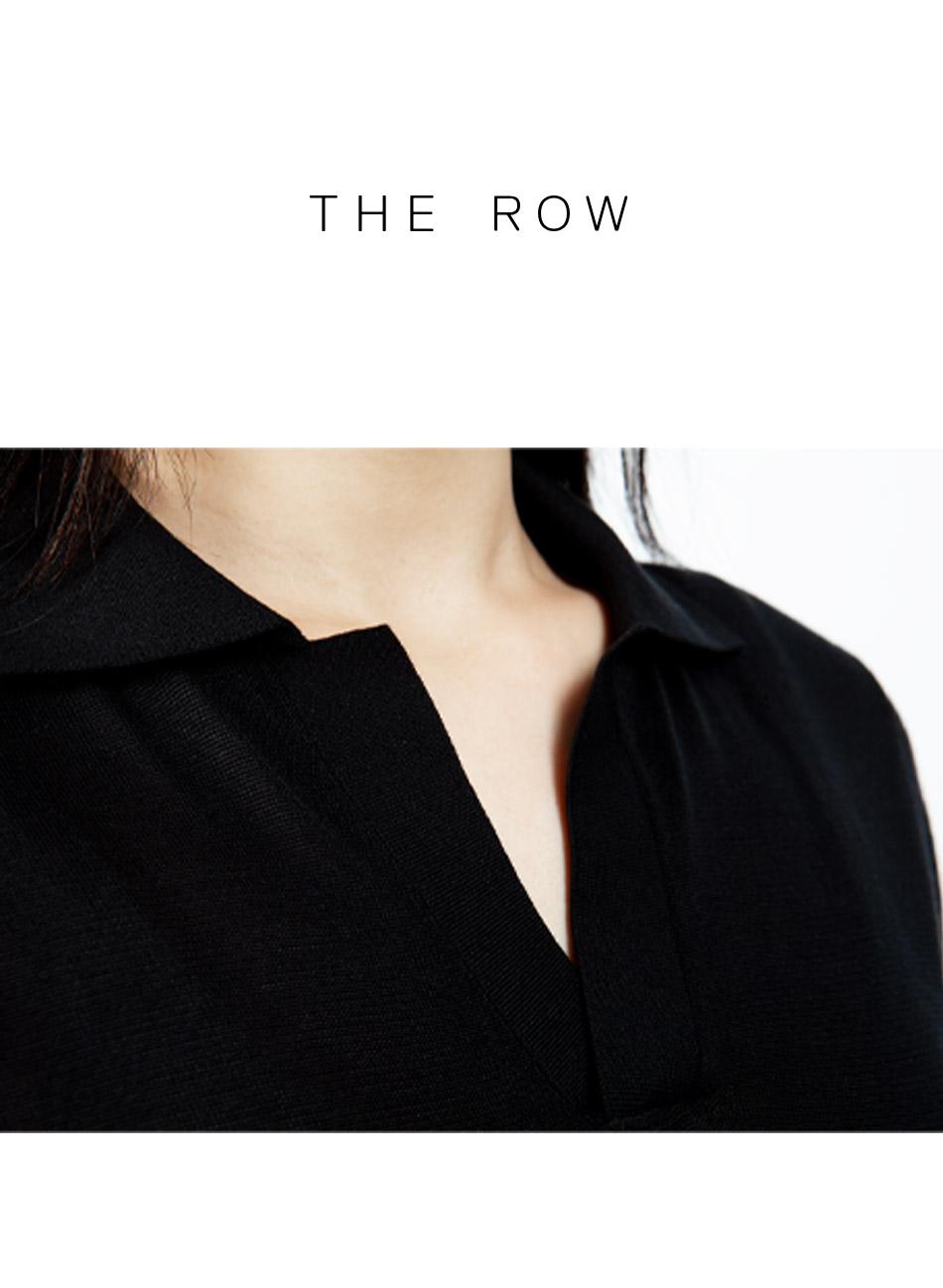 The Row Silk Polo T-Shirt JULIANNA 8706Y885 BLACK