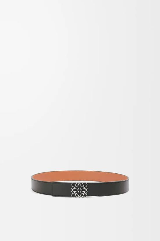 LOEWE Black Regular Leather Belt E821 Z20X 021555