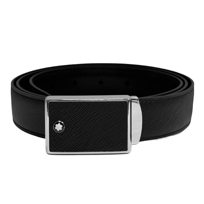 Montblanc Men’s Reversible Saffiano Print Leather Belt