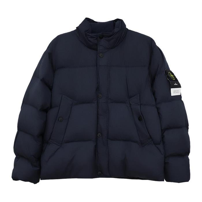 STONE ISLAND Crinkle Reps Down Puffer Jacket Black Men’s