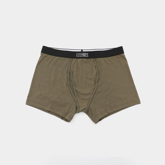 Maison Margiela Number Logo Waistband Boxer Trunks Underwear Men Black