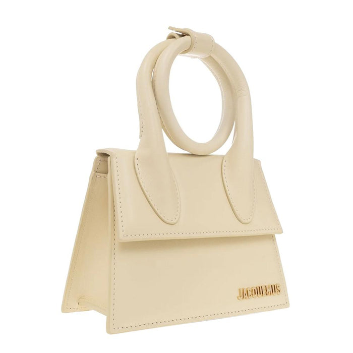 JACQUEMUS Gold Logo Le Chiquito Mini Crossbody Bag