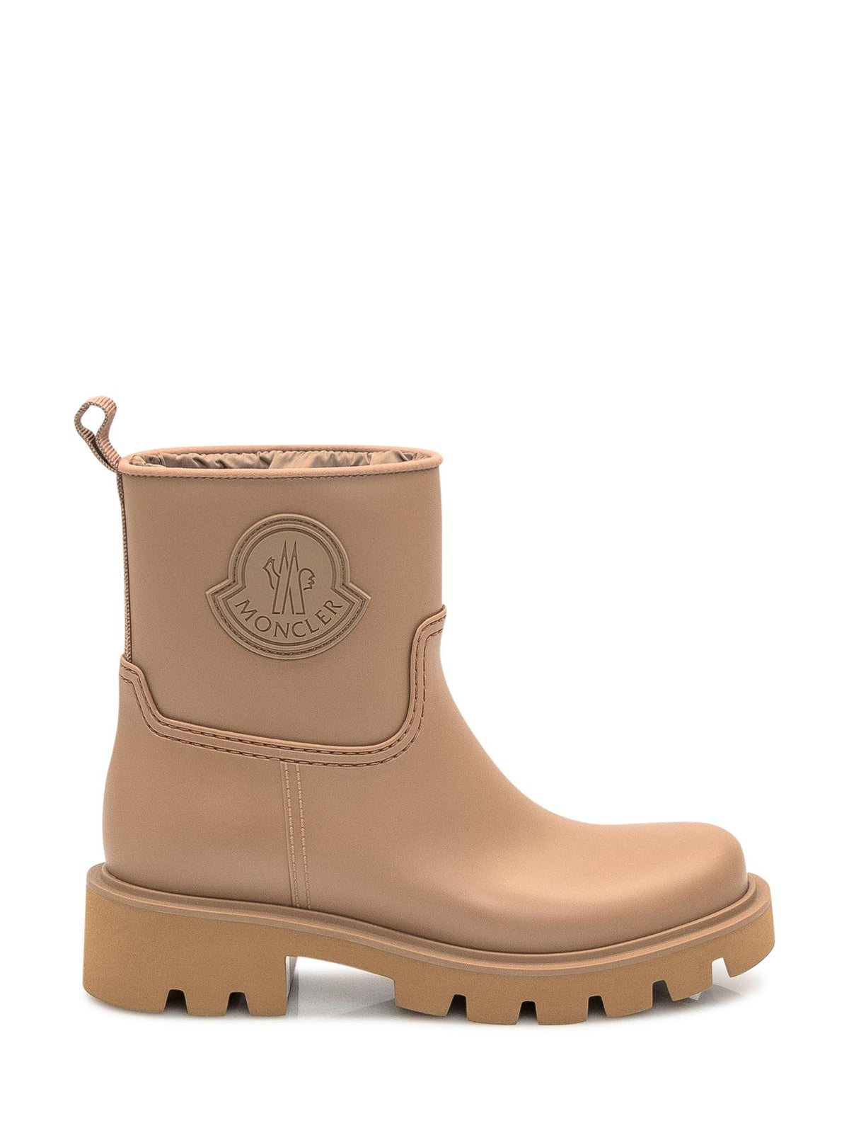 Moncler Black Leather Ankle Boots
