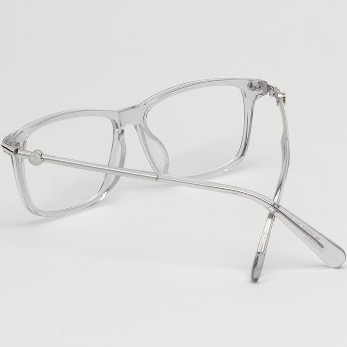Moncler Transparent Square Acetate Asian Fit Eyeglass Frames Unisex ML5205F 020