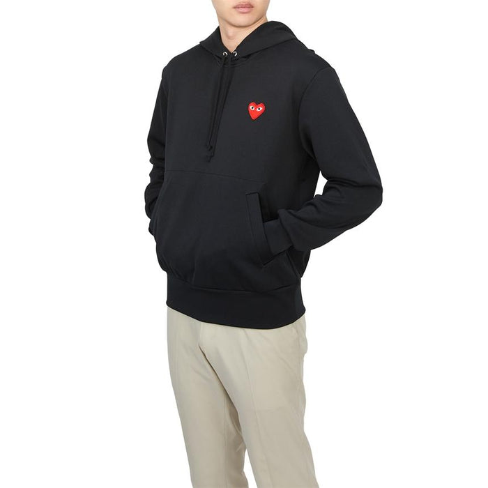 Comme des Garcons Red Heart Patch Men’s Hoodie Sweatshirt