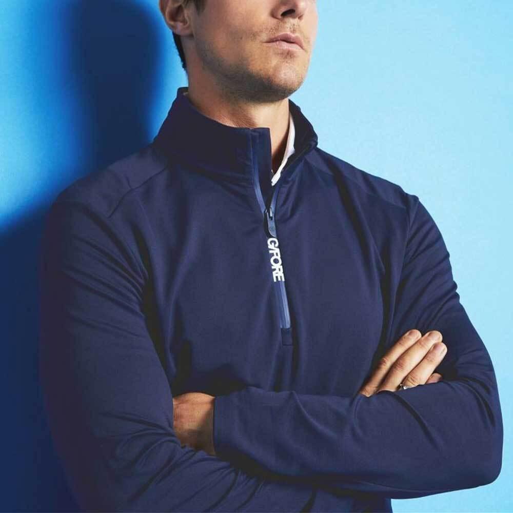 G/FORE Half Zip Back Tech Knit Sweater Men GMM000001 TWLT