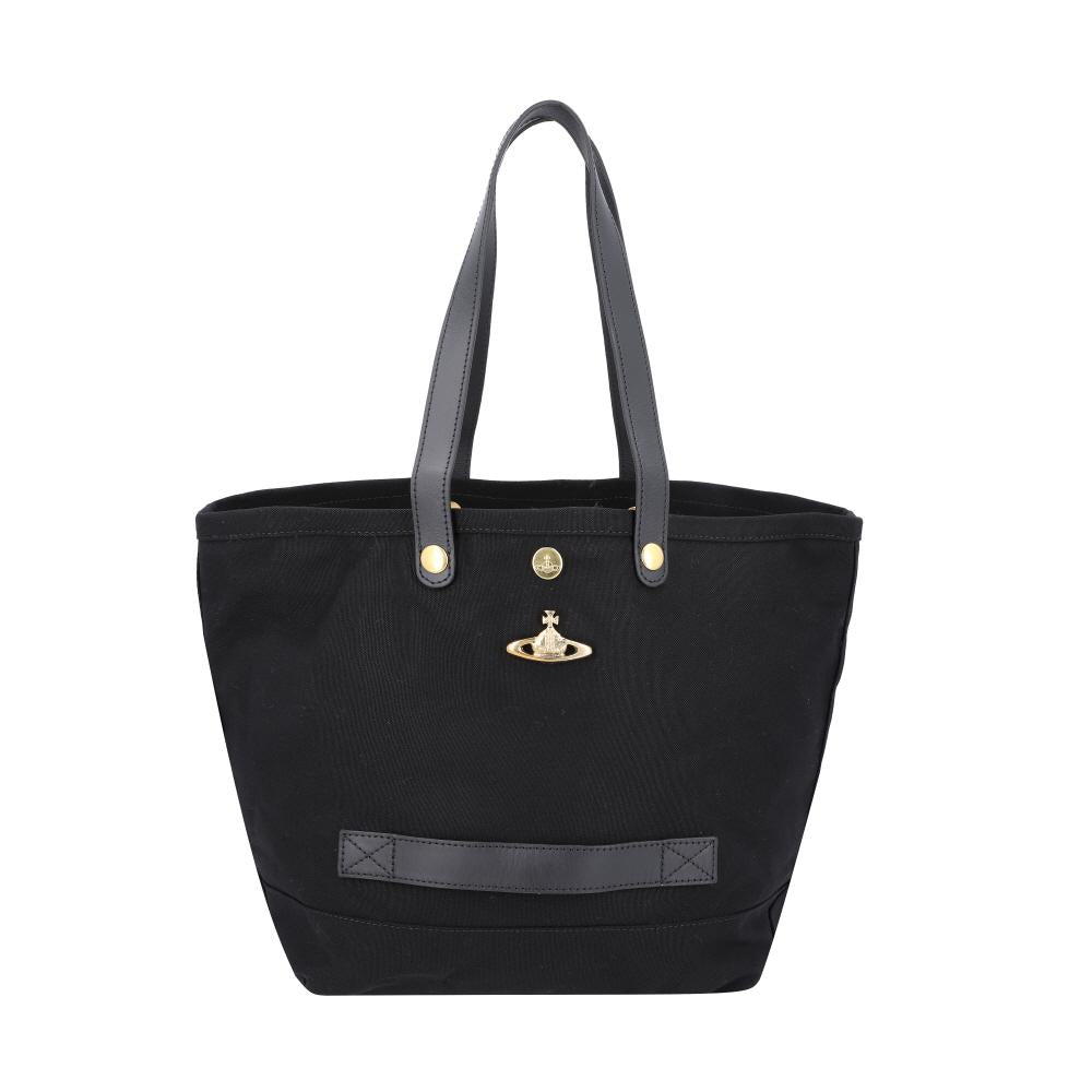Vivienne Westwood Canvas Utility Small Tote Bag Black